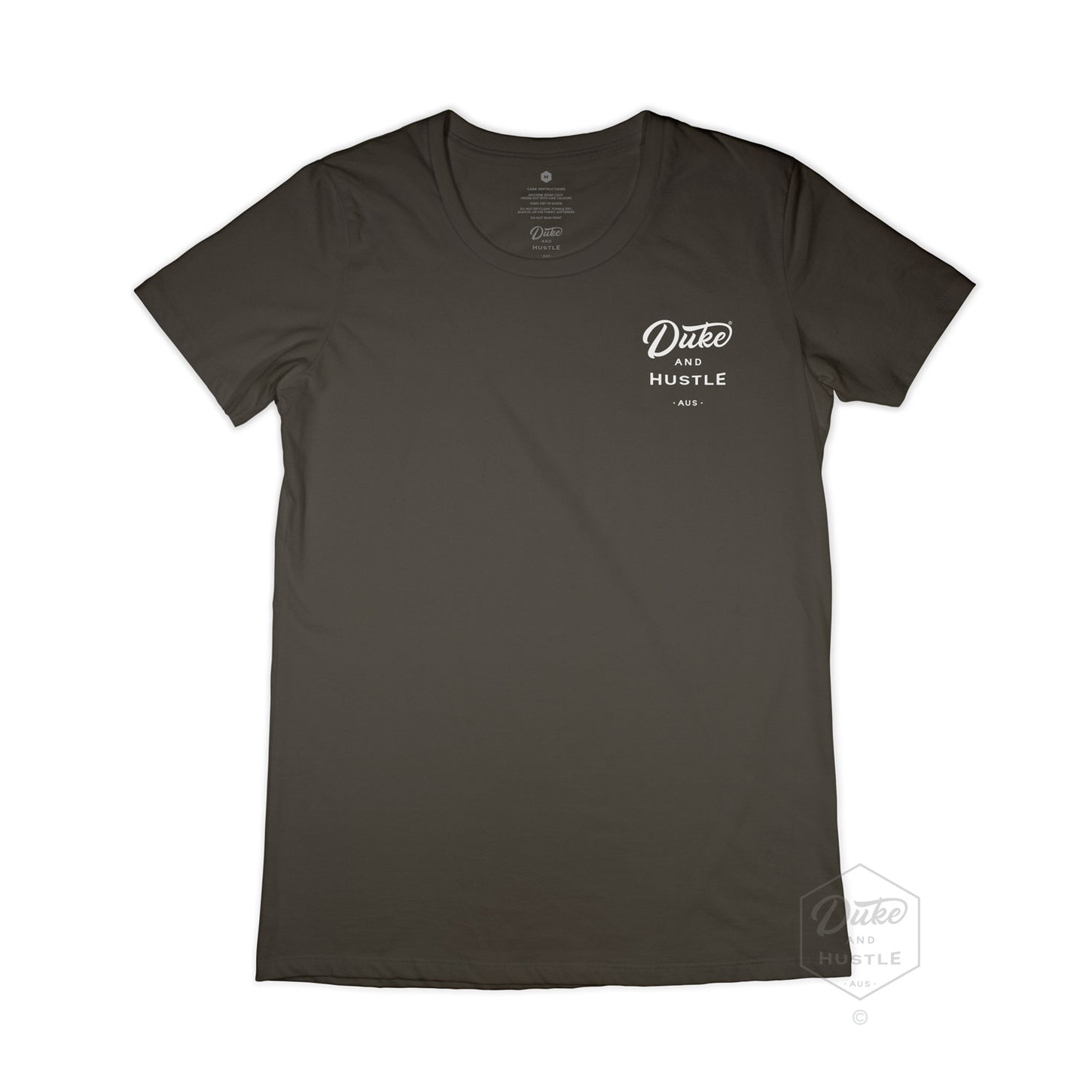 The Contemporary Style Women’s Slim Fit T Shirt, shown in Coal