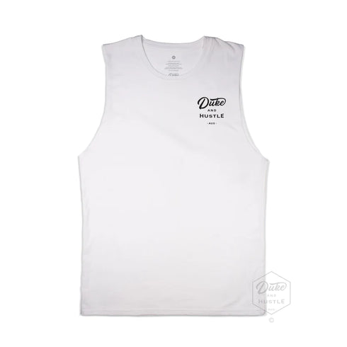 The Triple Hit, Women’s Graphic Retro Beach Tank, 100% Cotton, Front, White