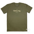 Bateau Bay Beach, Central Coast NSW T Shirt, Khaki 100% Cotton, Front