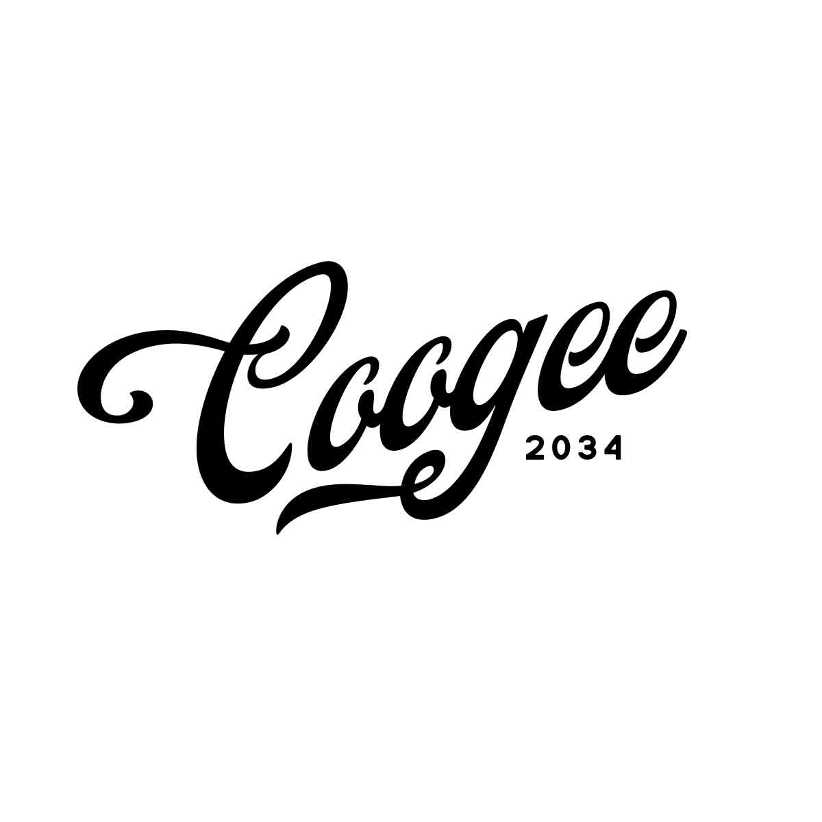 Our Coogee Beach Sydney T-shirt, shown here in black and white