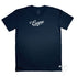 Coogee Beach Sydney Graphic tee, 100% Australian Cotton, Front, Navy