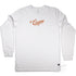 Coogee Beach Sydney, Graphic Long Sleeve Tee, Front, White