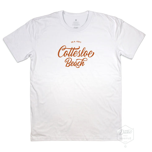 Cottesloe Beach Graphic T Shirt, White, front