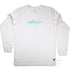 Fairy Bower Manly, Long Sleeve Unisex Tee, Front, White, laid flat