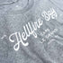 Hellfire Bay WA Graphic T Shirt, Classic Unisex Fit, Grey Marle, Front, Close Up