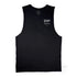 The Triple Hit, Men’s Graphic Retro Beach Tank, 100% Cotton, Front, Black