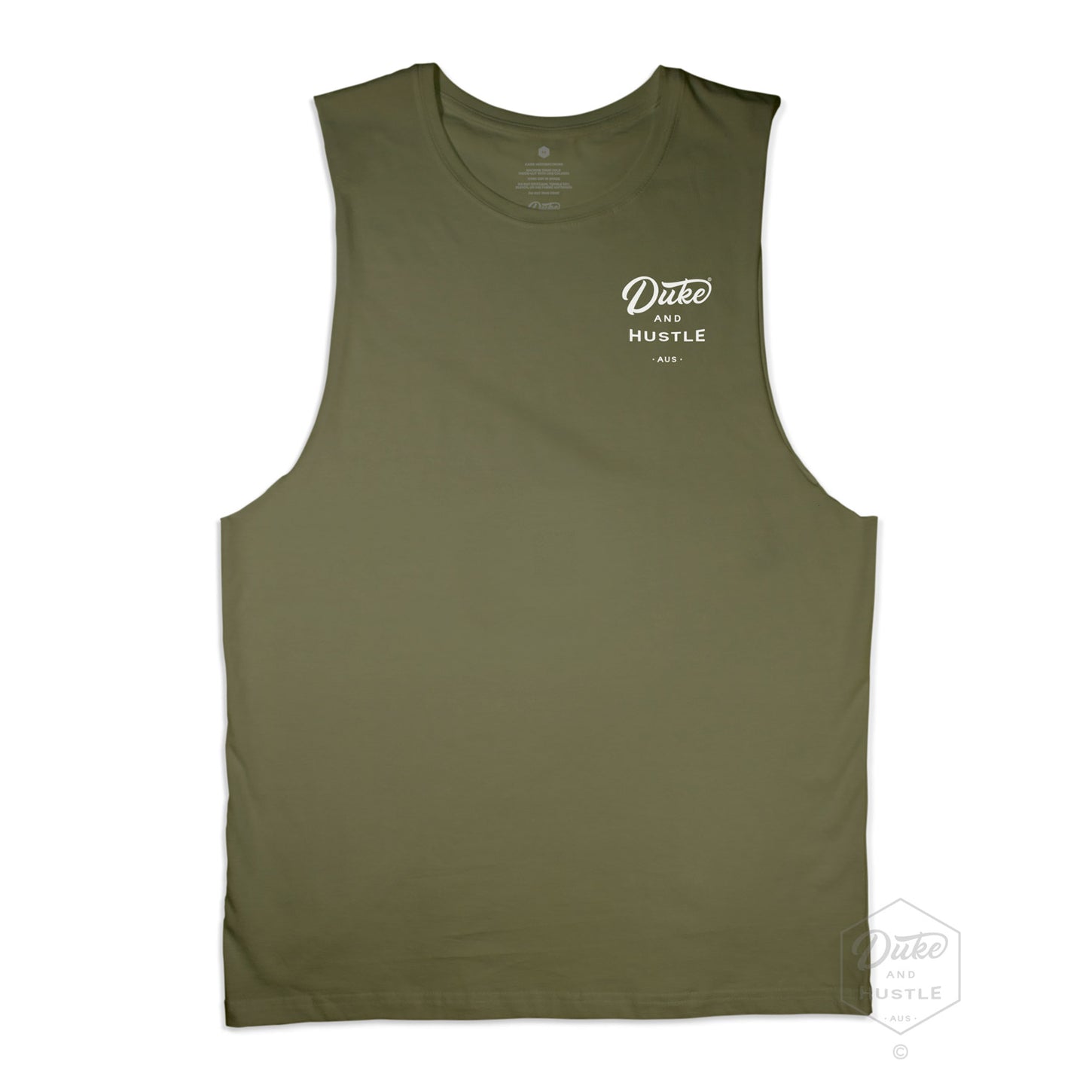 Our men’s muscle tank, 100% Aussie cotton, for our Made to Order designs