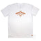 Mindil Beach, NT, Graphic tee on 100% Cotton, White, Unisex Fit, showing the front of the tee, laid flat
