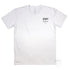 Men’s Graphic Typography Printed T-shirt, White, Front