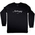 Austinmer Graphic Long Sleeve T Shirt on Australian Cotton, Black, Front