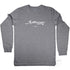 Austinmer Graphic Long Sleeve T Shirt on Australian Cotton, Grey Marle, Front