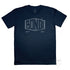 Bondi Beach Men’s Graphic T Shirt on Australian Cotton, Navy, Front