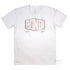 Bondi Beach Men’s Graphic T Shirt on Australian Cotton, White, Front
