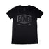 Bondi Beach Women’s Graphic T Shirt on Australian Cotton, Black, Front