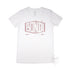 Bondi Beach Women’s Graphic T Shirt on Australian Cotton, White, Front