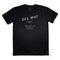 Dee Why Beach Men’s Graphic printed T Shirt on Australian Cotton, Black, Front