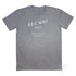 Dee Why Beach Men’s Graphic printed T Shirt on Australian Cotton, Grey Marle, Front
