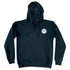 The Six Sider, our Duke & Hustle Pocket Logo Fleece Hoodie, Navy, front