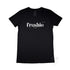 Freshwater Women’s Graphic T Shirt on Australian Cotton, Black, Front