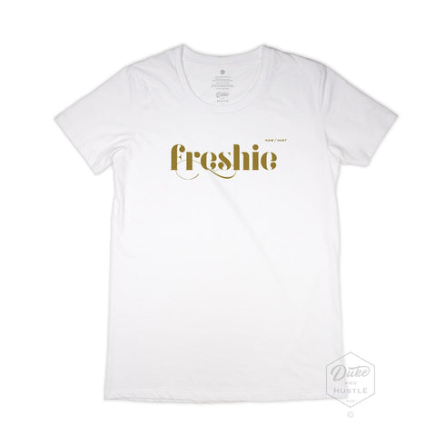 Freshwater Women’s Graphic T Shirt on Australian Cotton, White, Front