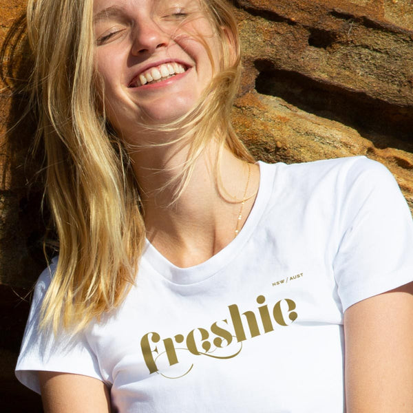 Women’s Graphic T Shirt celebrating Freshwater, NSW, Australia