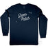 Green Patch Jervis Bay Design, Long Sleeve Tee, Navy, Front