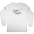Green Patch Jervis Bay Design, Long Sleeve Tee, White, Front