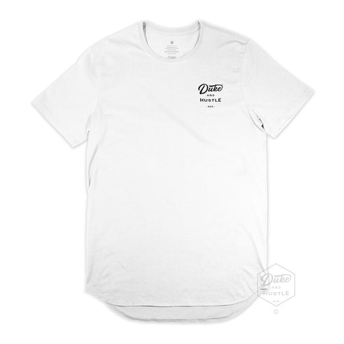 Men’s Graphic Typography Printed T-shirt, White, Front, Laid Flat