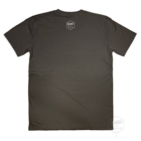 Cronulla Men’s Graphic T Shirt on Australian Cotton, Coal, Back