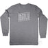 Manly Beach, Sydney, printed Unisex Long Sleeve Tee on Australian Cotton, Grey Marle, Front