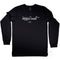 Mona Vale Graphic, Long Sleeve T Shirt, 100% Cotton, Black, Front