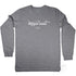 Mona Vale Graphic, Long Sleeve T Shirt, 100% Cotton, Grey Marle, Front