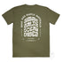 The Sound Appeal Men’s Graphic T Shirt on Australian Cotton, Khaki, Back