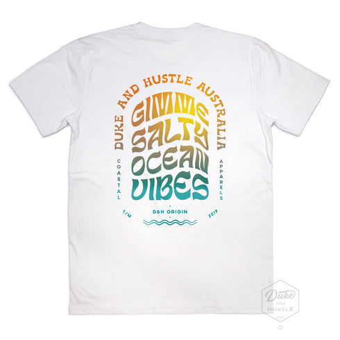 The Sound Appeal Men’s Graphic T Shirt on Australian Cotton, White, Back