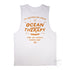 The Deep See, Men’s Graphic Muscle Tank, Flat Lay, White, Back