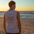 The Deep See, Men’s Graphic Muscle Tank, modelled by Joey, White, Back