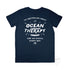 Youth Graphic Type T Shirt on Australian Cotton, Navy, Back