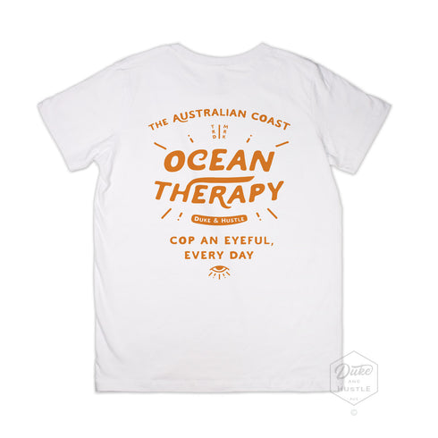 Youth Graphic Type T Shirt on Australian Cotton, White, Back