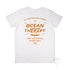 Youth Graphic Type T Shirt on Australian Cotton, White, Back
