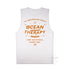 The Deep See, Women’s Graphic Muscle Tank, Flat Lay, White, Back