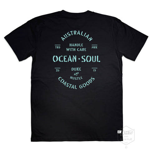 The Precious Cargo, Graphic Tee on our Black unisex Classic Fit tee, back