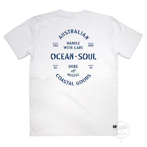 The Precious Cargo, Graphic Tee on our White unisex Classic Fit tee, back