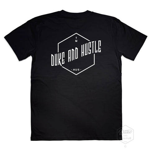 Men’s Graphic Typography Printed Classic Fit Unisex T-shirt, Black, Back