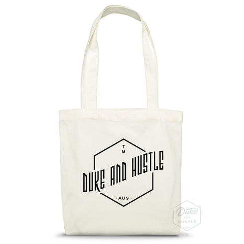 The Vertical Uplift design on our premium natural colour cotton tote