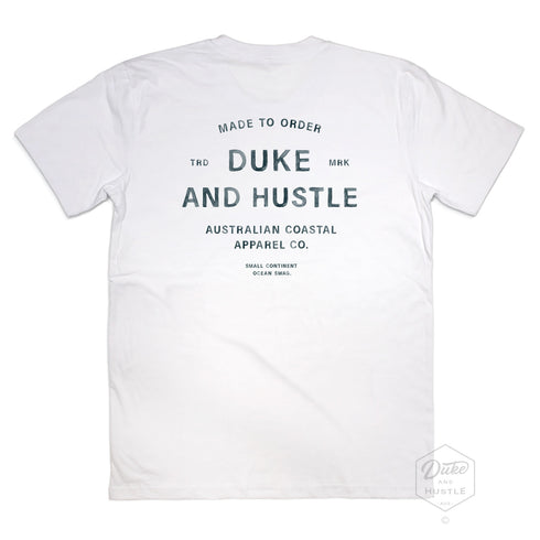 Type-themed design, The Zinc Element, Classic Fit Tee, in white, back